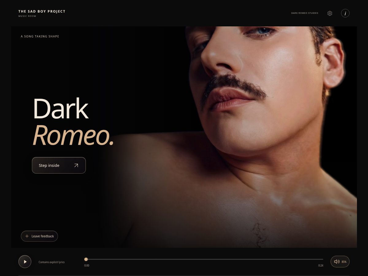 Landing-page snapshot of music-room.app