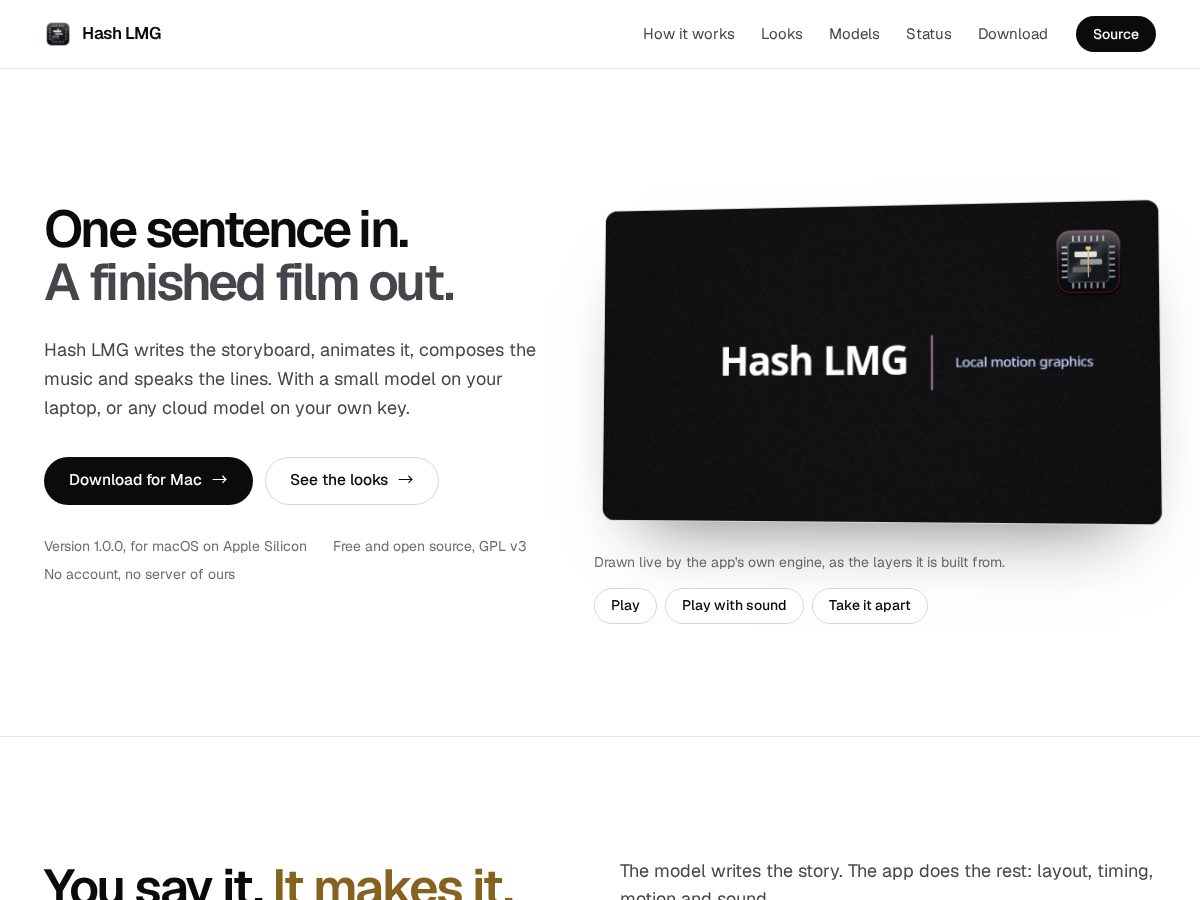 Landing-page snapshot of openhashlmg.com