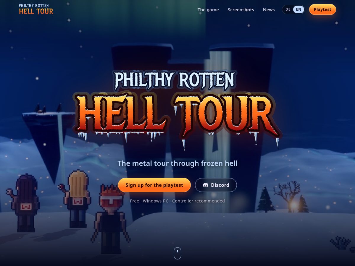 Landing-page snapshot of philthy-rotten.com