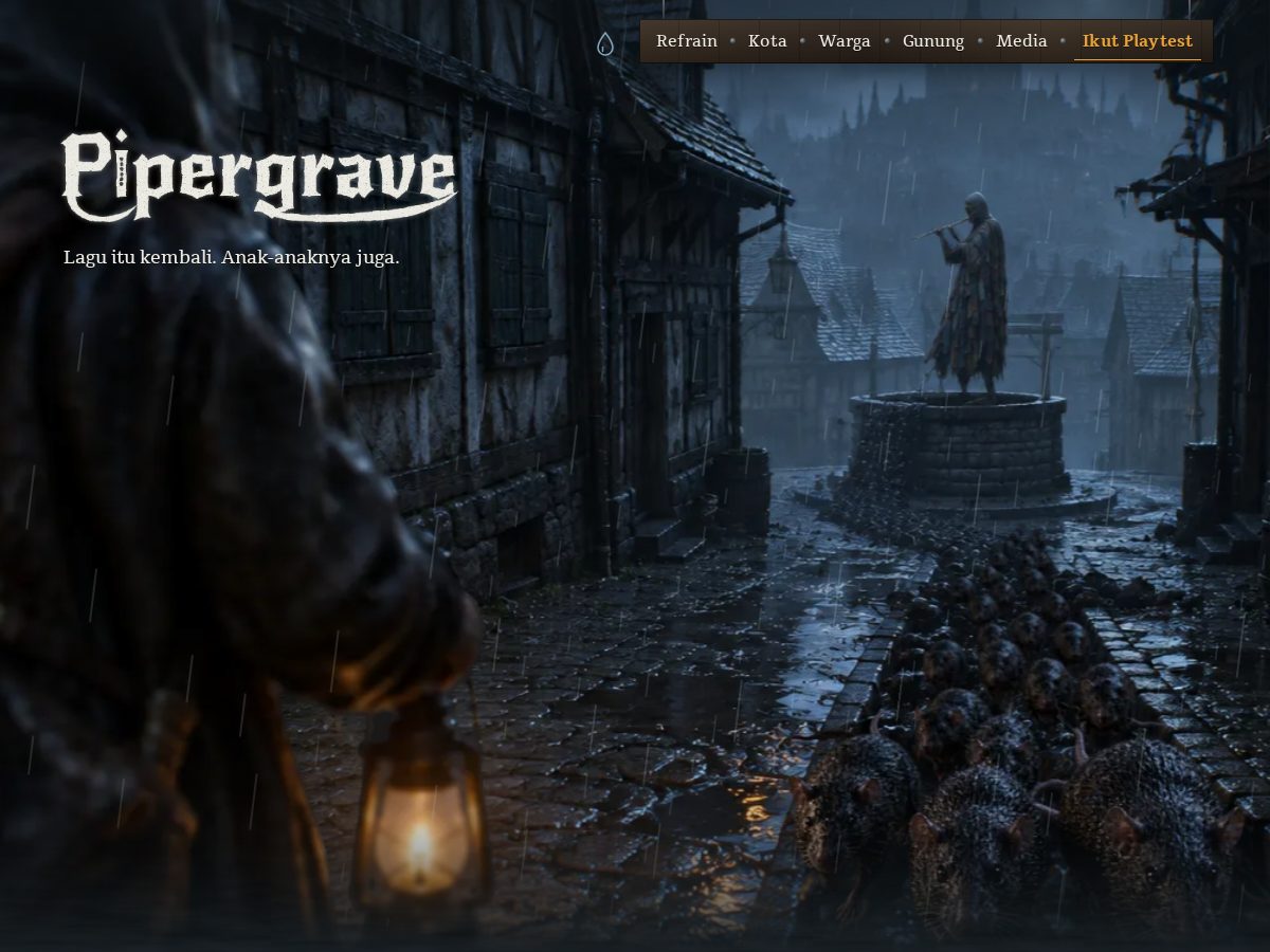 Landing-page snapshot of pipergrave.com