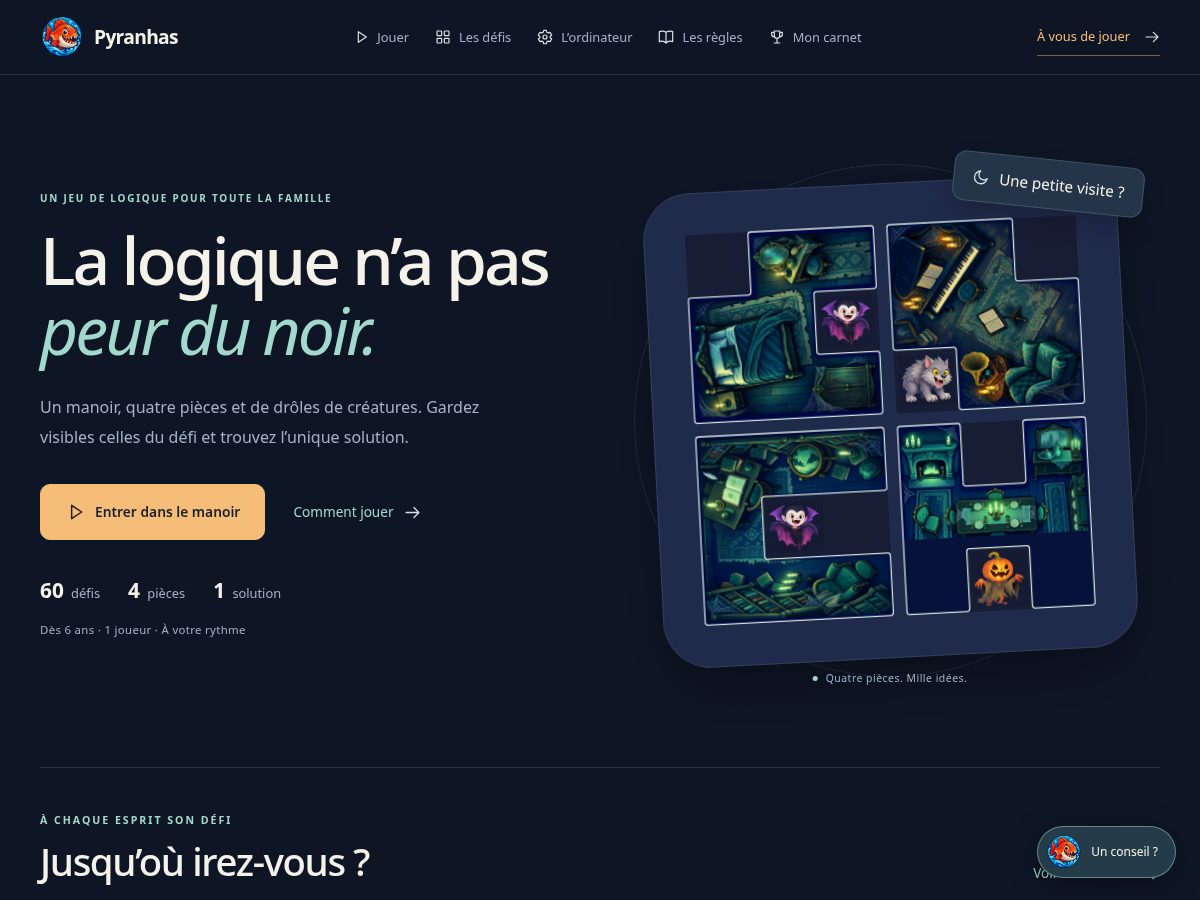 Landing-page snapshot of pyranhas.com