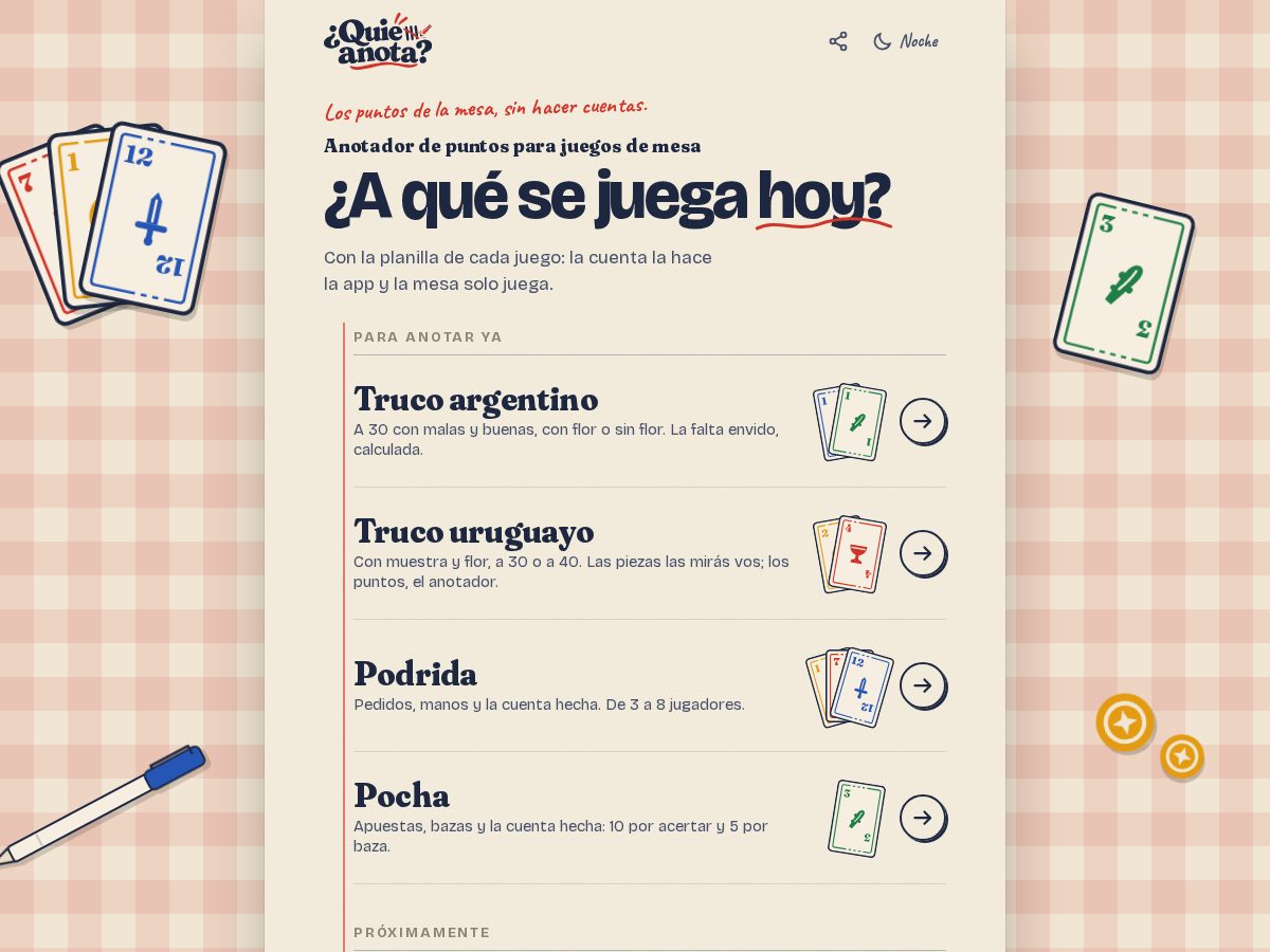 Landing-page snapshot of quienanota.com