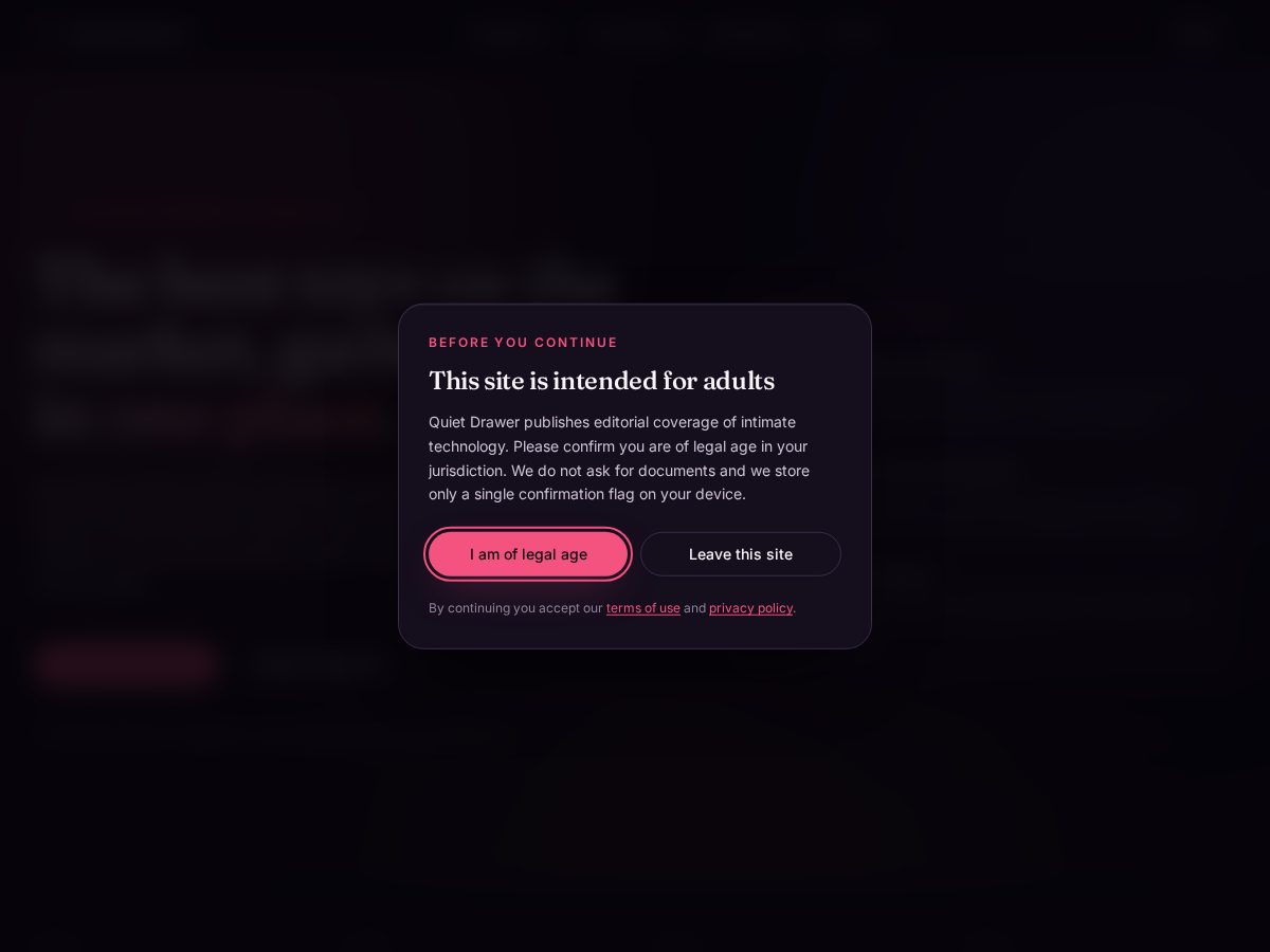 Landing-page snapshot of quietdrawer.com