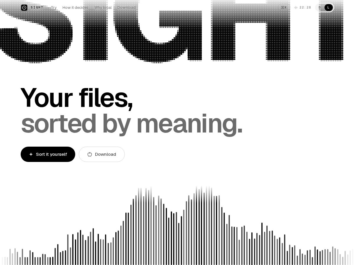 Landing-page snapshot of sightt.xyz