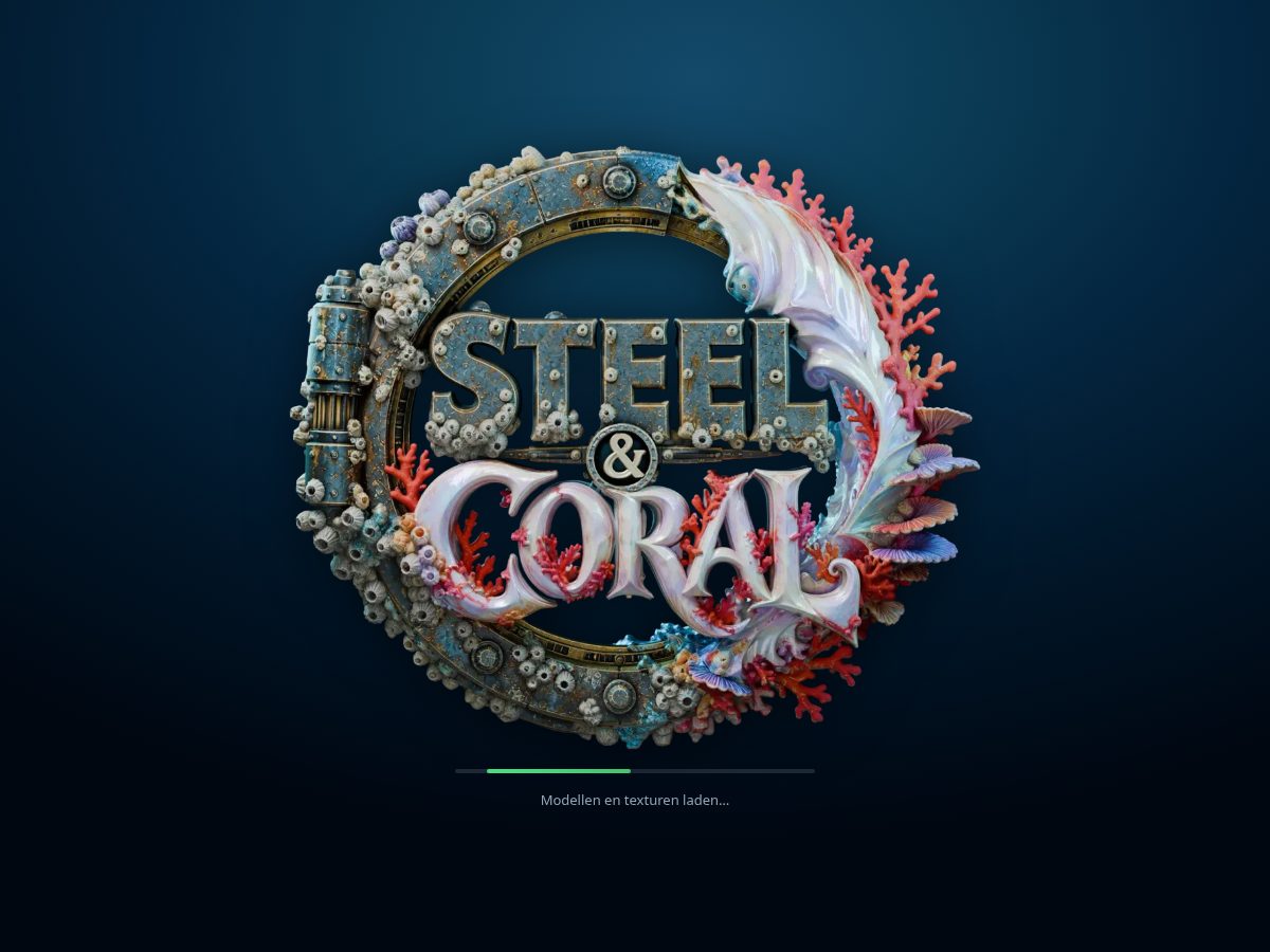 Landing-page snapshot of steelandcoral.com