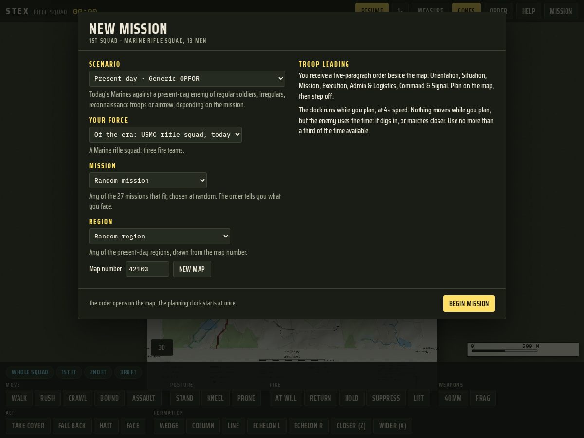 Landing-page snapshot of stex-riflesquad.com
