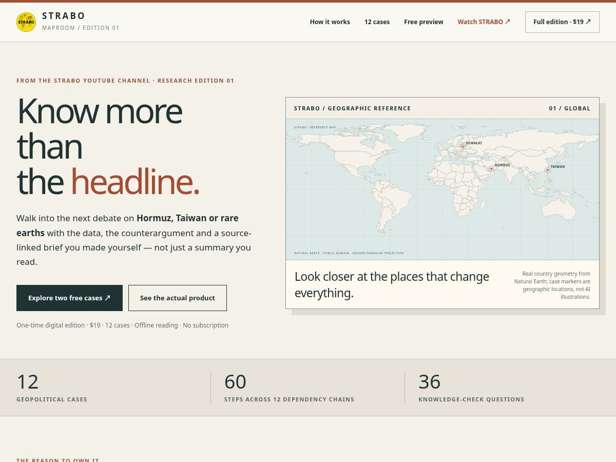 Landing-page snapshot of strabomedia.com