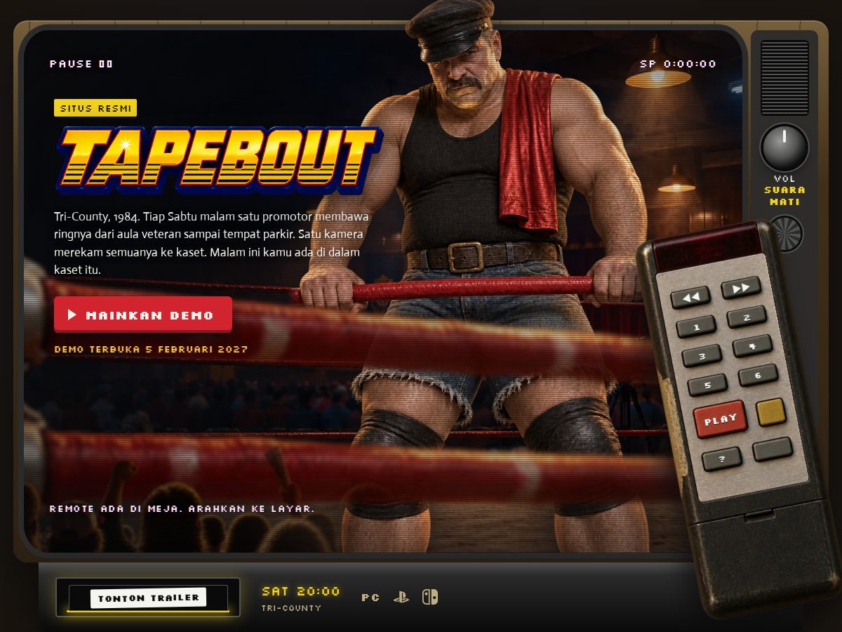 Landing-page snapshot of tapebout.com