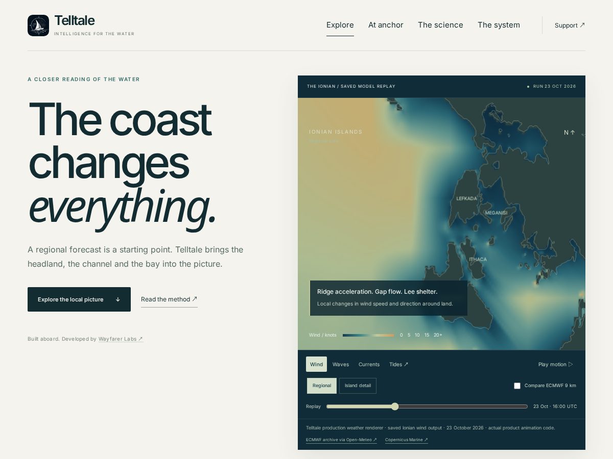Landing-page snapshot of telltaleintelligence.com