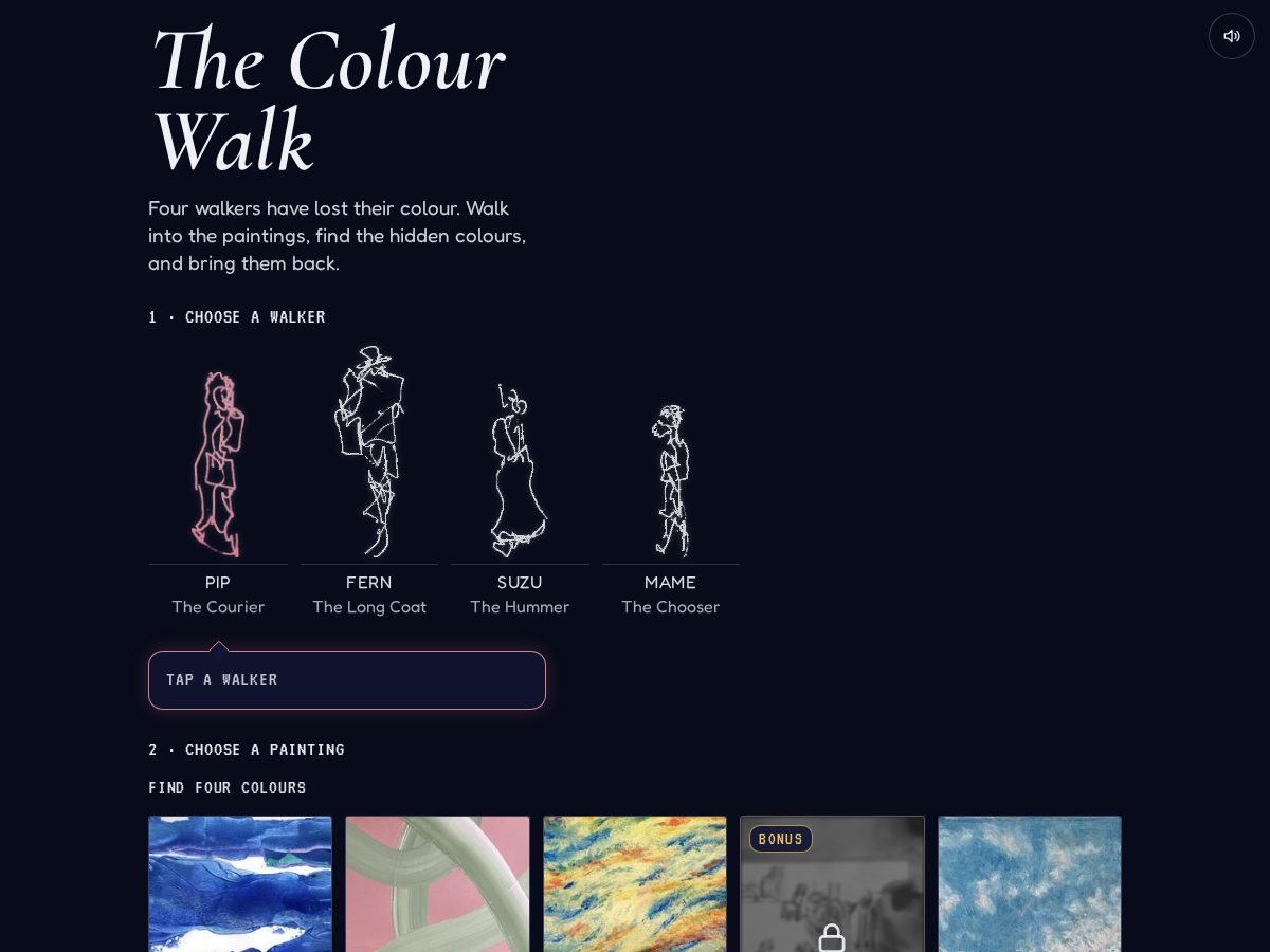 Landing-page snapshot of thecolourwalk.com
