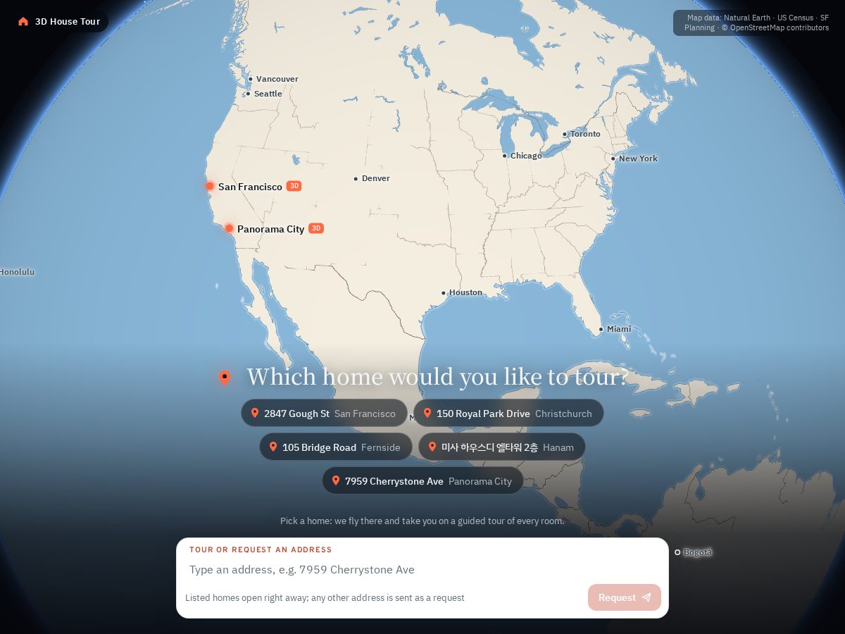 Landing-page snapshot of tourany.app