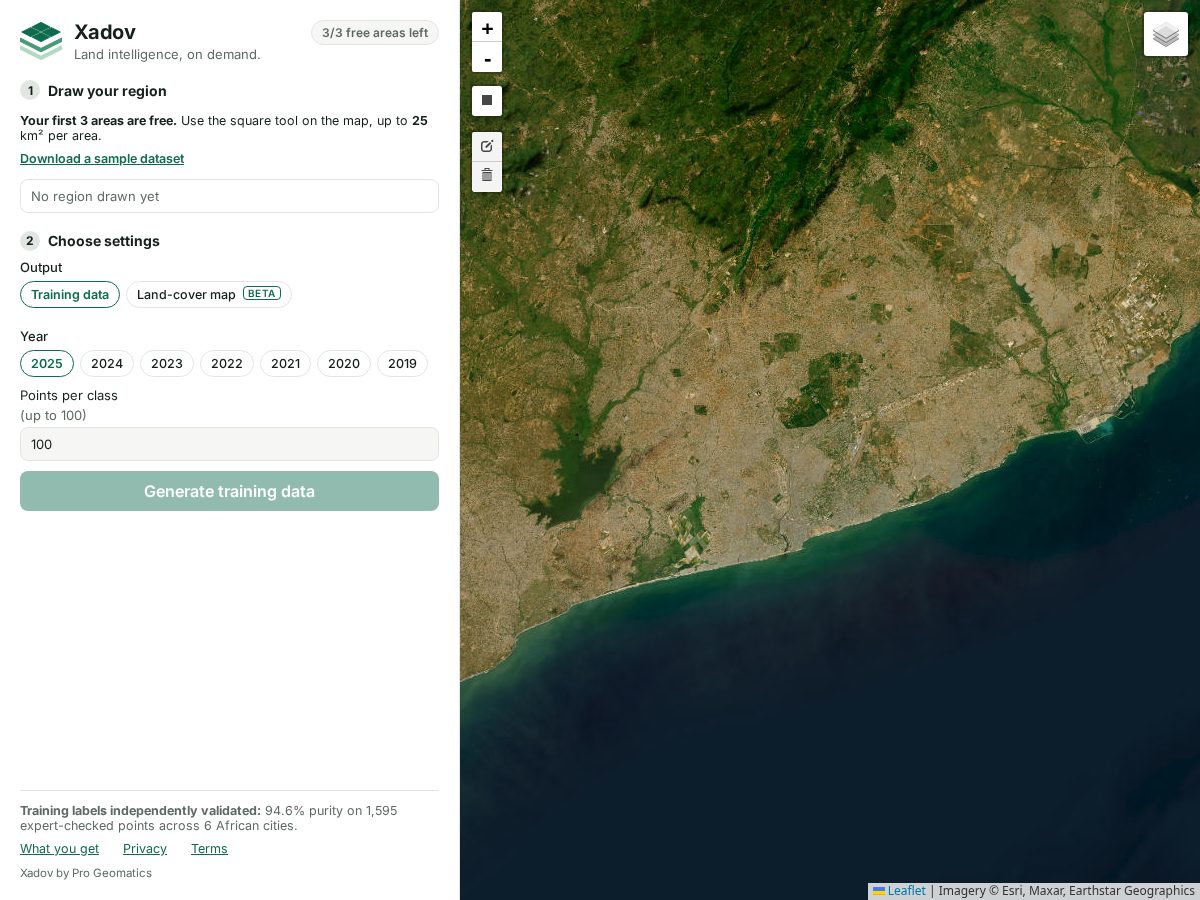 Landing-page snapshot of xadov.com