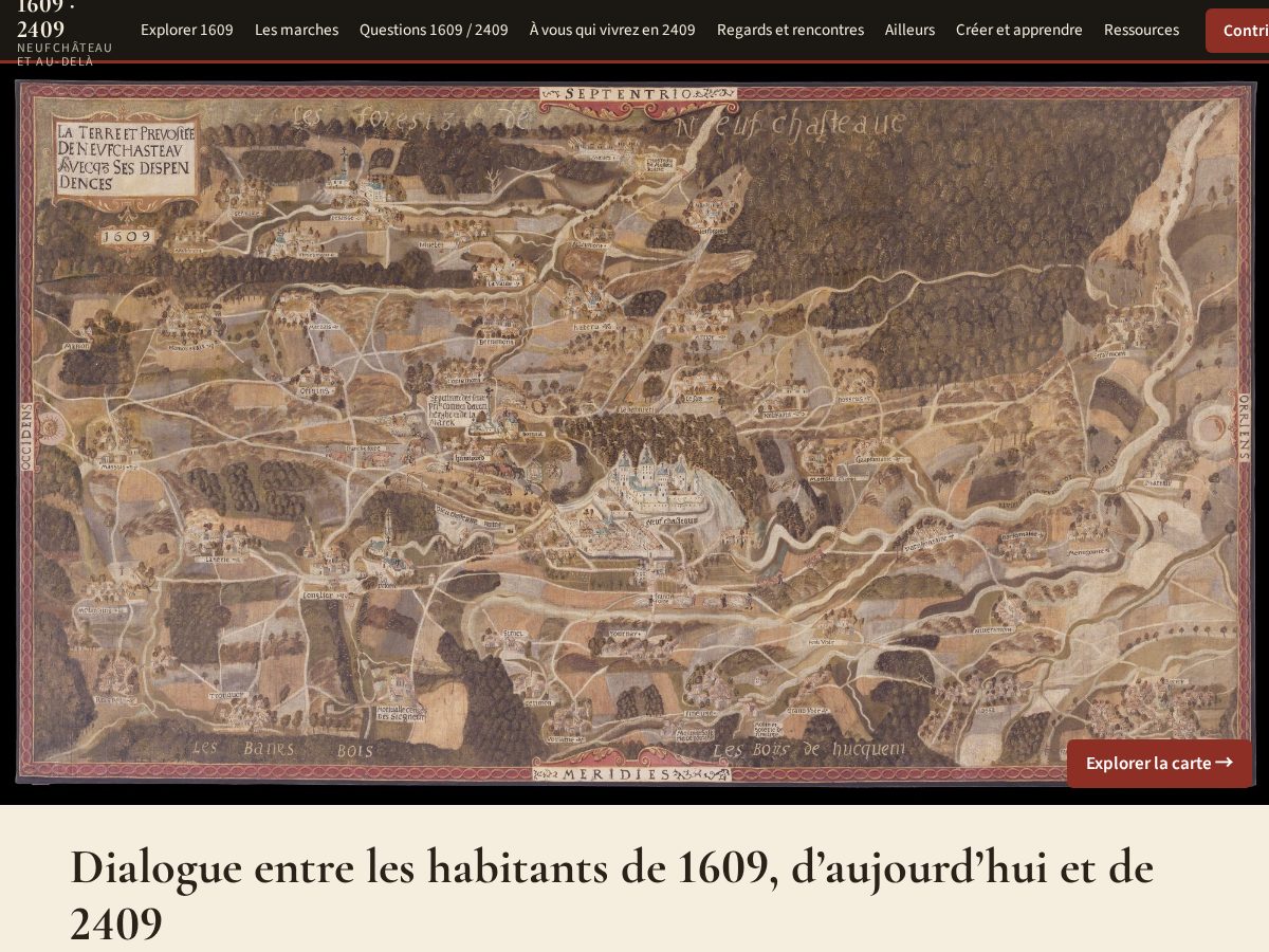 Landing-page snapshot of 1609.today