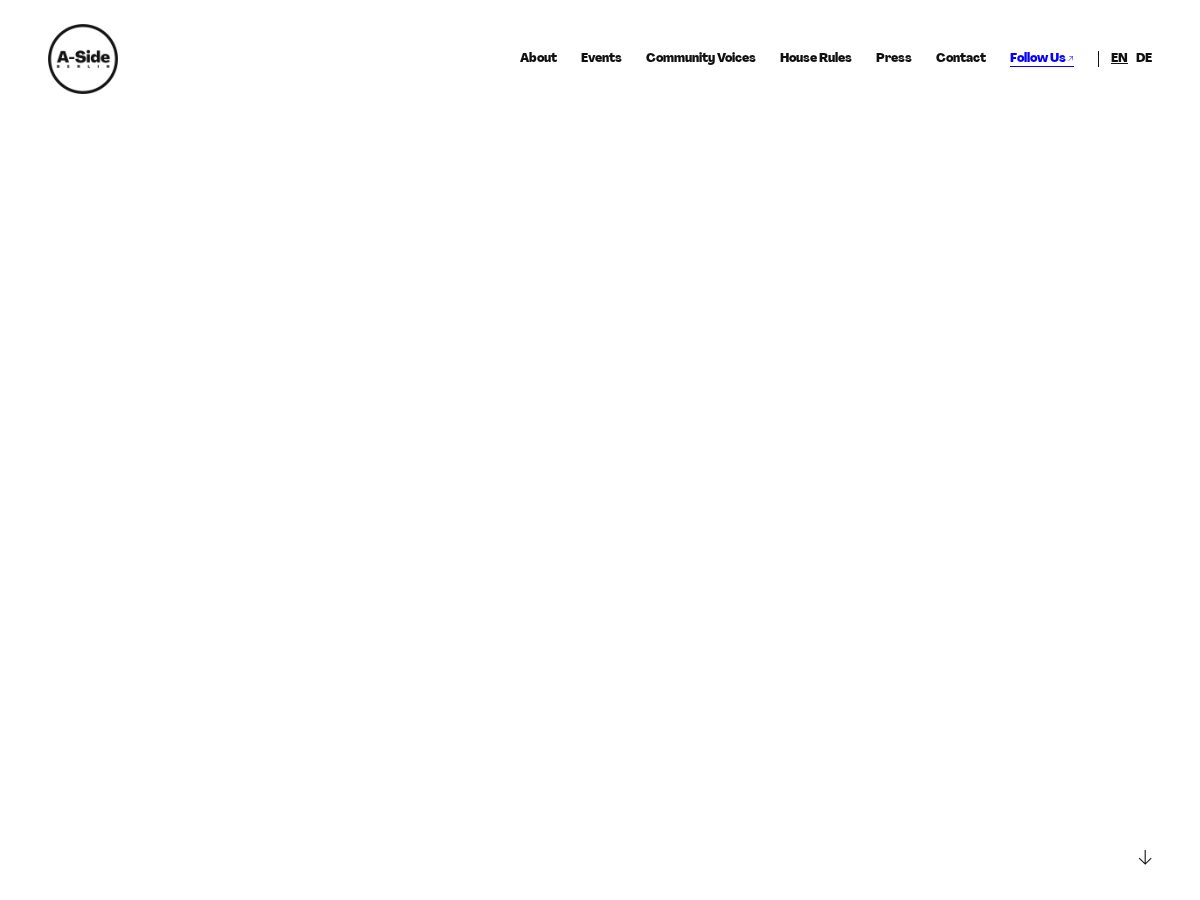 Landing-page snapshot of a-side.berlin