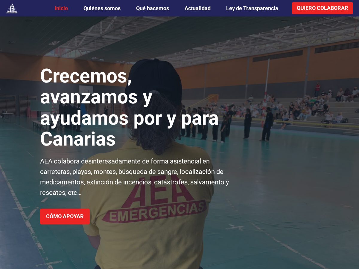Landing-page snapshot of aeacanarias.org