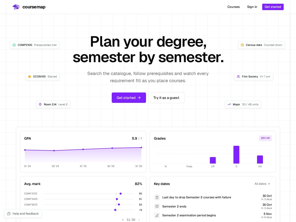 Landing-page snapshot of anuplanner.app