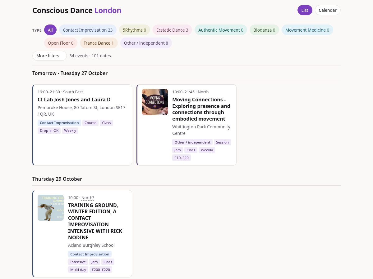 Landing-page snapshot of barefoot.dance