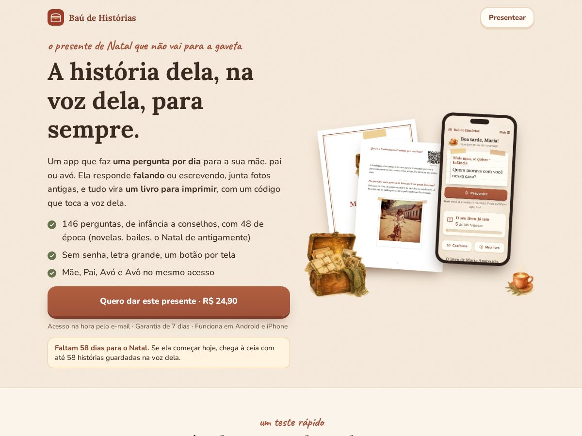 Landing-page snapshot of baudehistorias.site