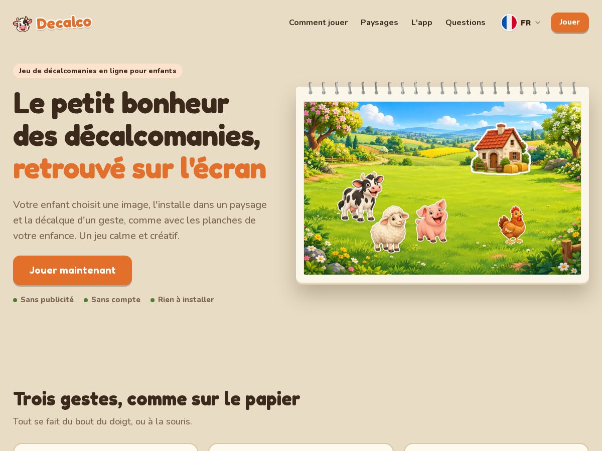 Landing-page snapshot of decalco.app