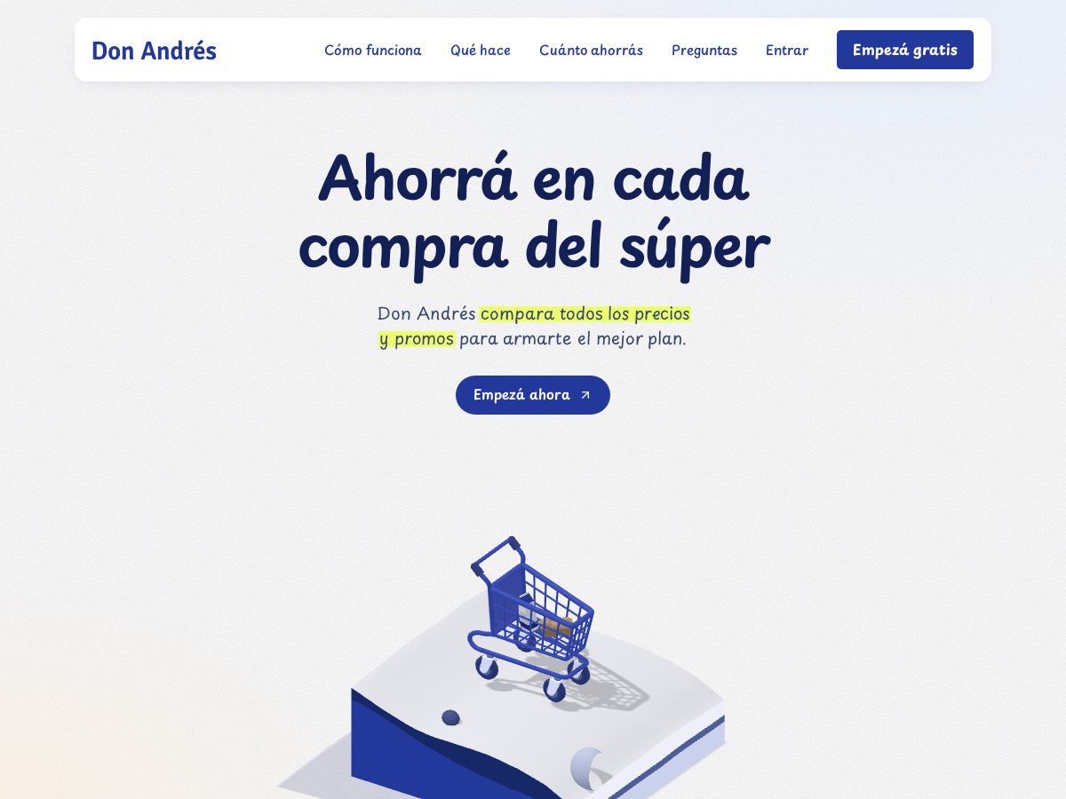 Landing-page snapshot of don-andres.app