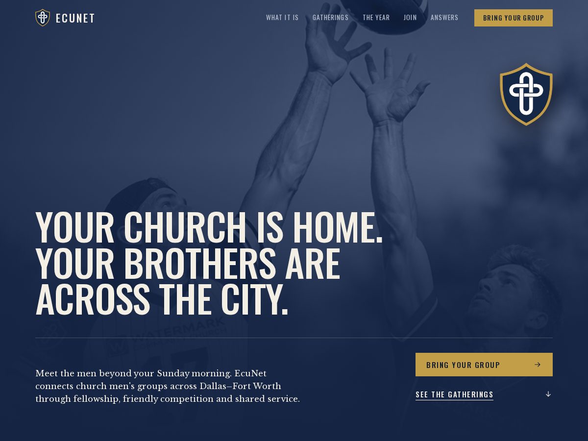 Landing-page snapshot of ecumenicalnet.org