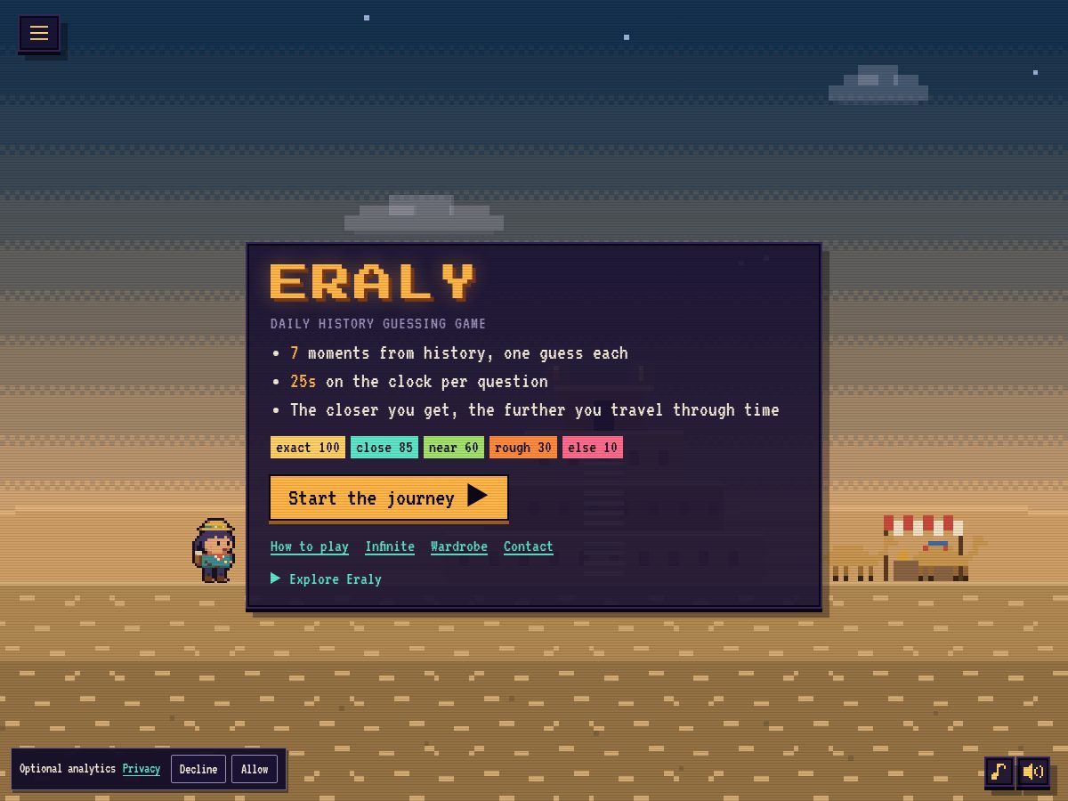 Landing-page snapshot of eraly.org