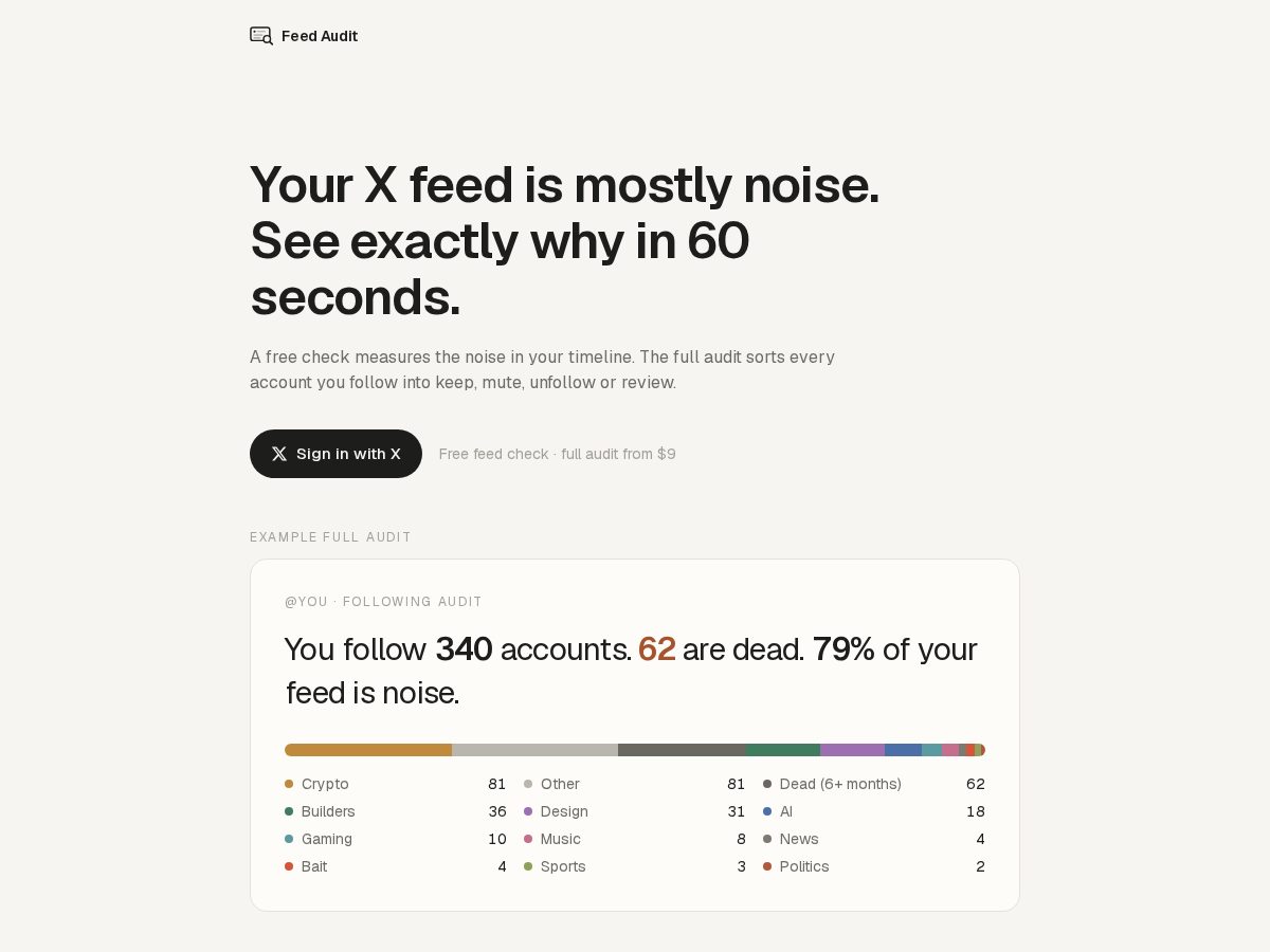 Landing-page snapshot of feedaudit.app
