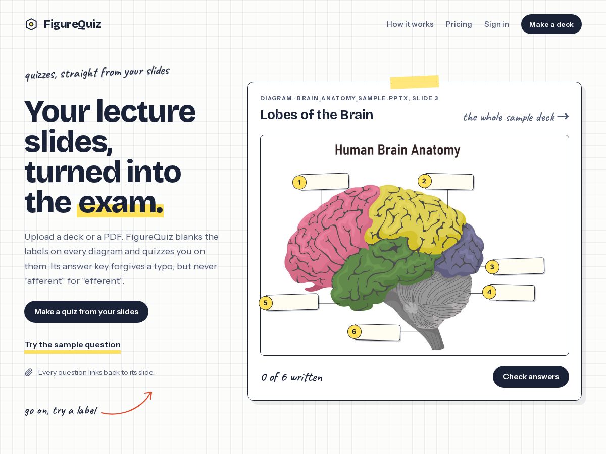 Landing-page snapshot of figurequiz.online