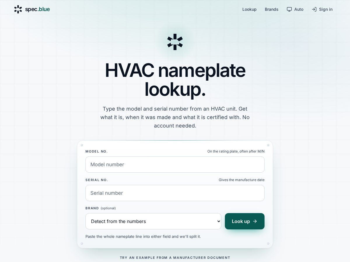 Landing-page snapshot of fix.blue