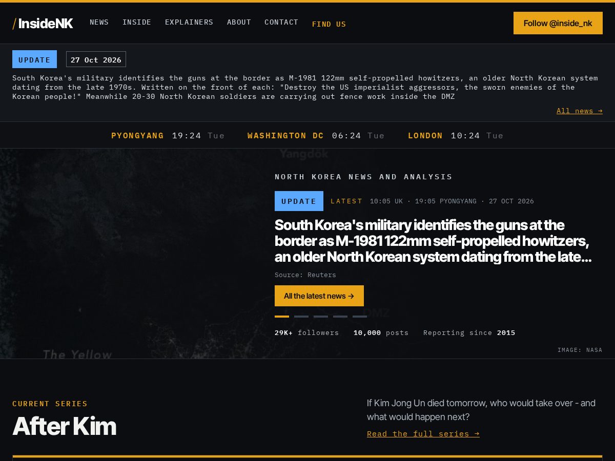 Landing-page snapshot of insidenk.org