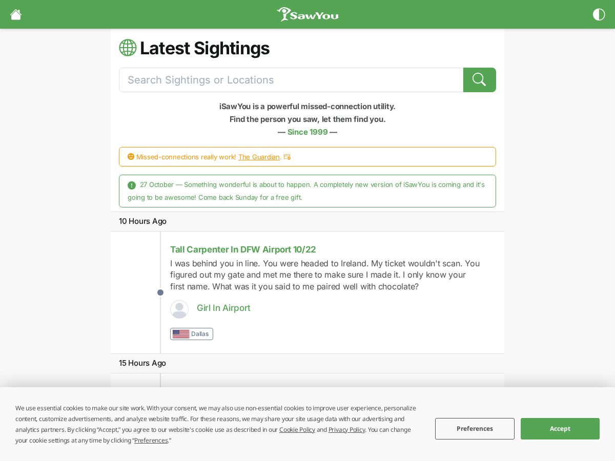 Landing-page snapshot of isawu.org