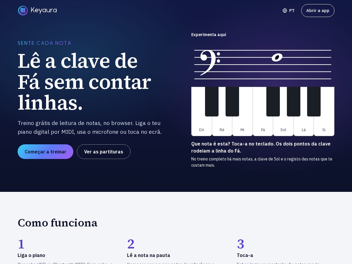 Landing-page snapshot of keyaura.app