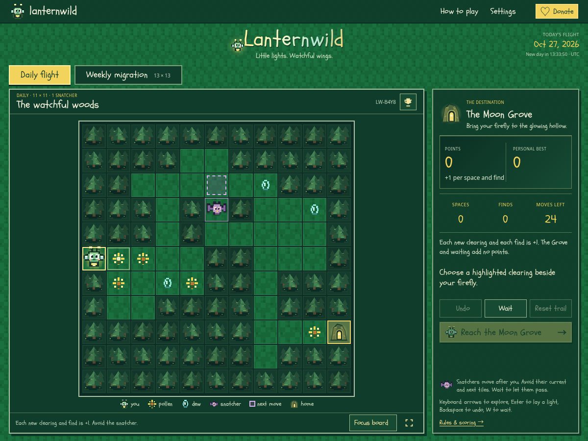 Landing-page snapshot of lanternwild.fun