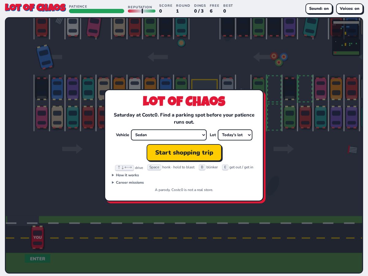 Landing-page snapshot of lotofchaos.xyz