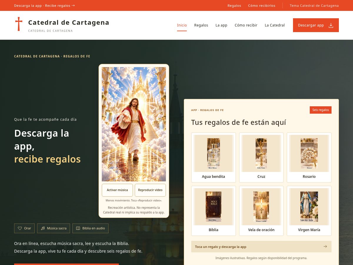 Landing-page snapshot of luzdecristo.top