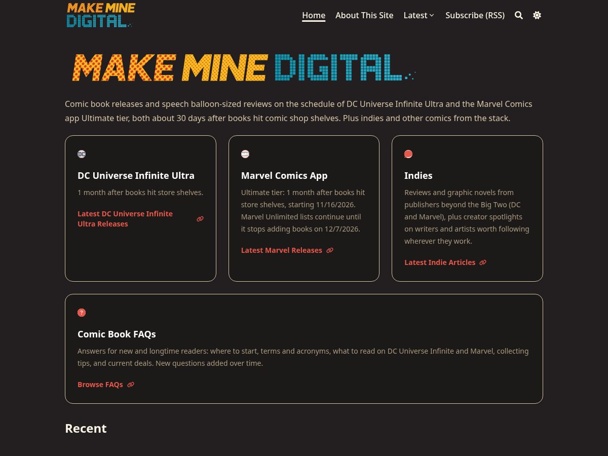 Landing-page snapshot of makemine.digital