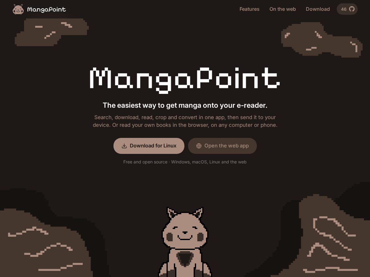 Landing-page snapshot of mangapoint.org