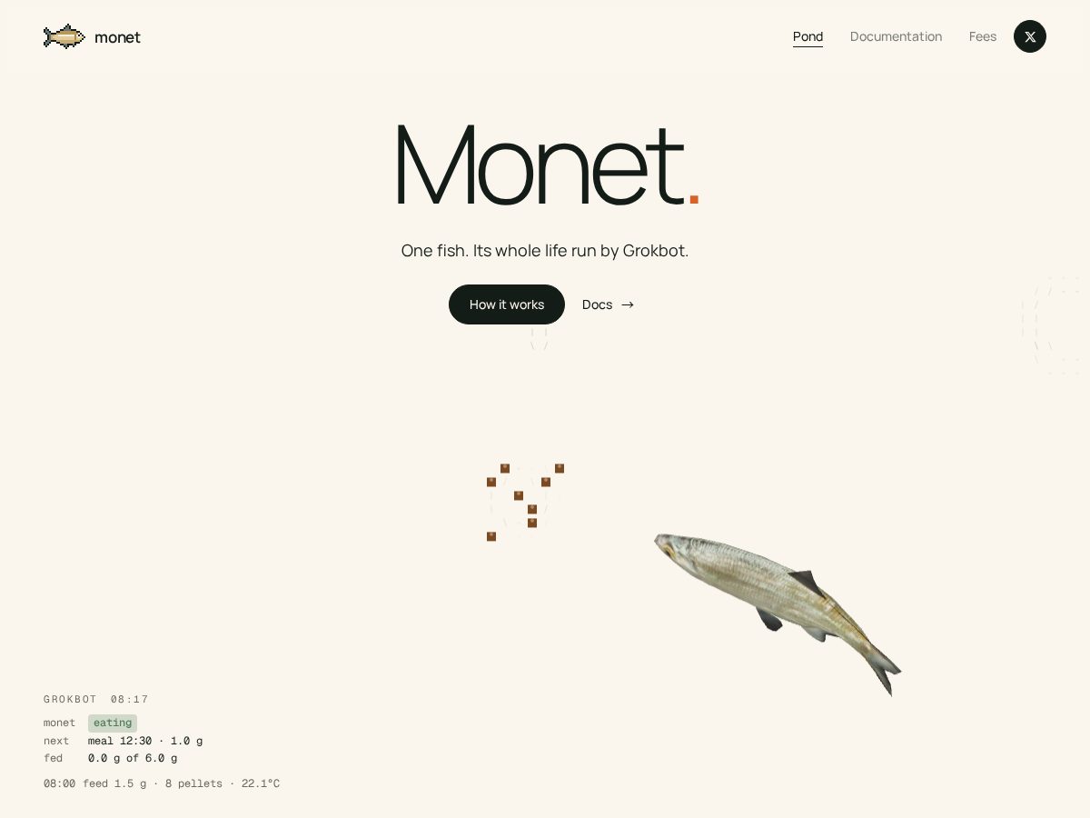 Landing-page snapshot of monetproject.app