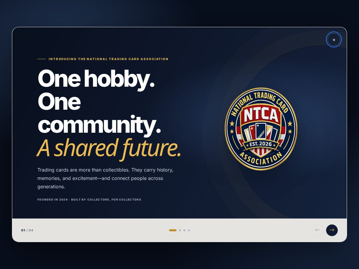 Landing-page snapshot of ntca.cards