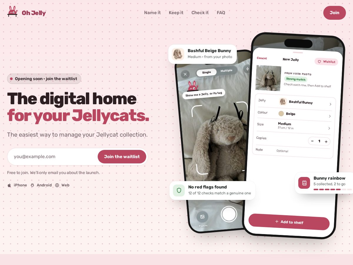 Landing-page snapshot of ohjelly.app