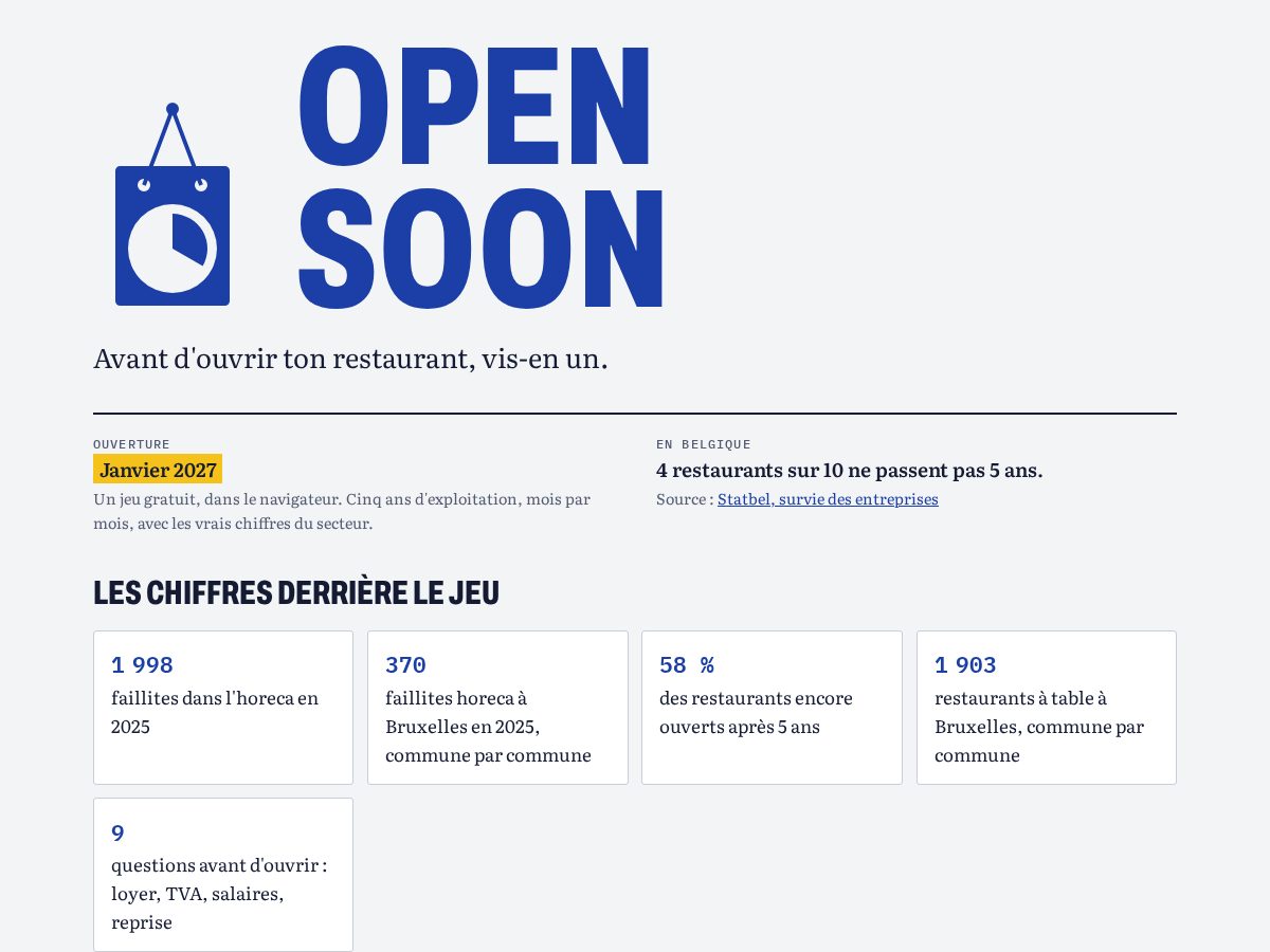 Landing-page snapshot of opensoon.app