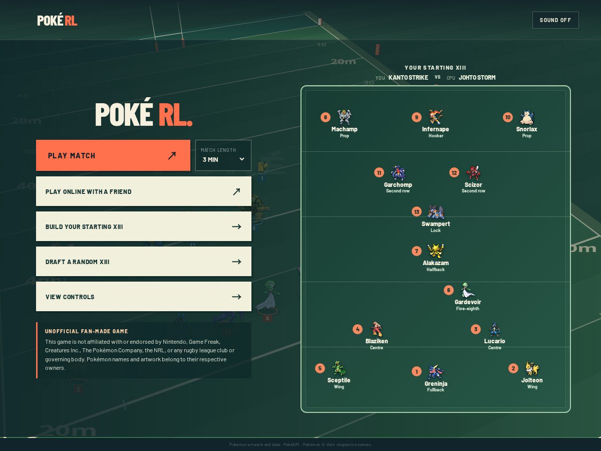 Landing-page snapshot of pokemonrugbyleague.online