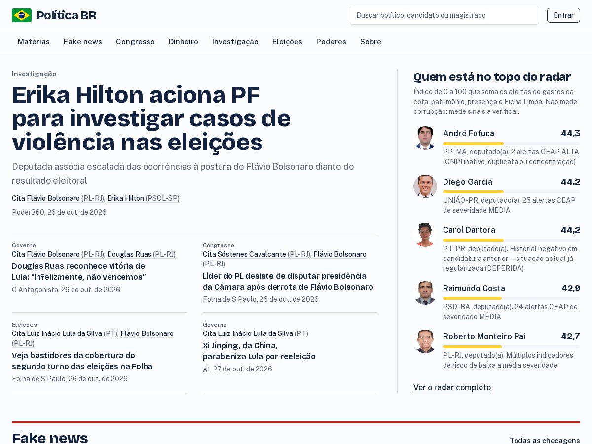 Landing-page snapshot of politica-br.org