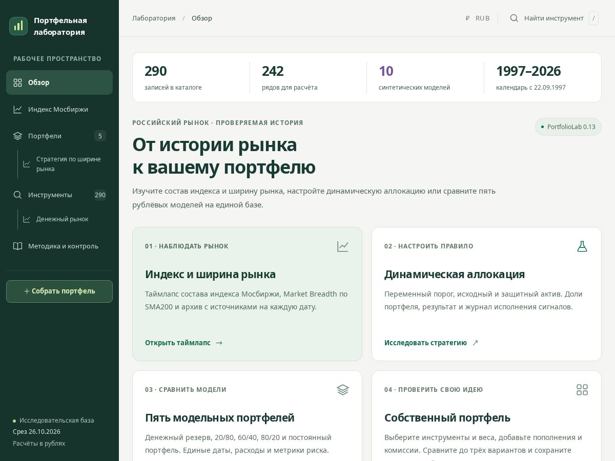 Landing-page snapshot of portfoliolab.pro