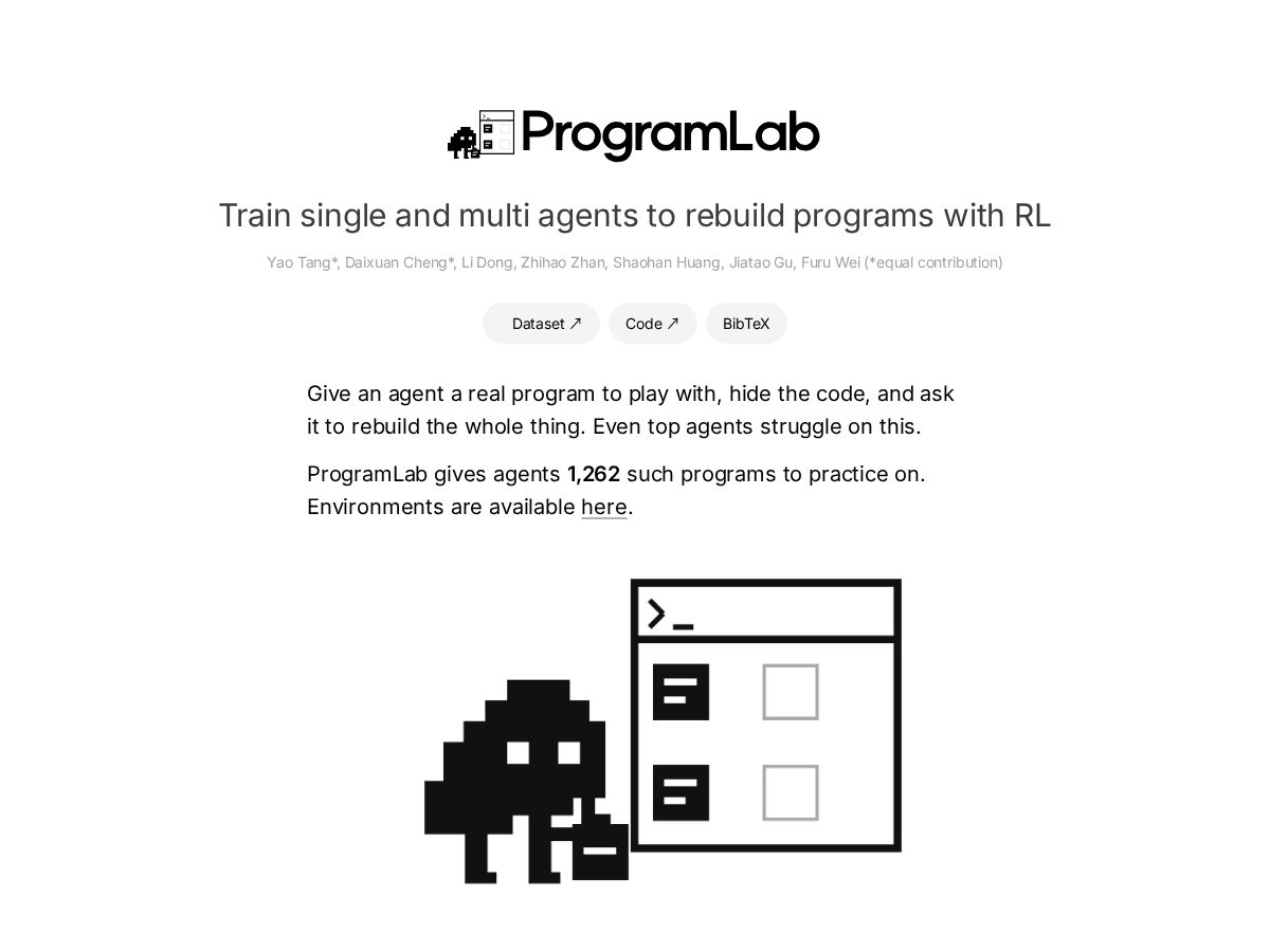 Landing-page snapshot of programlab.blog