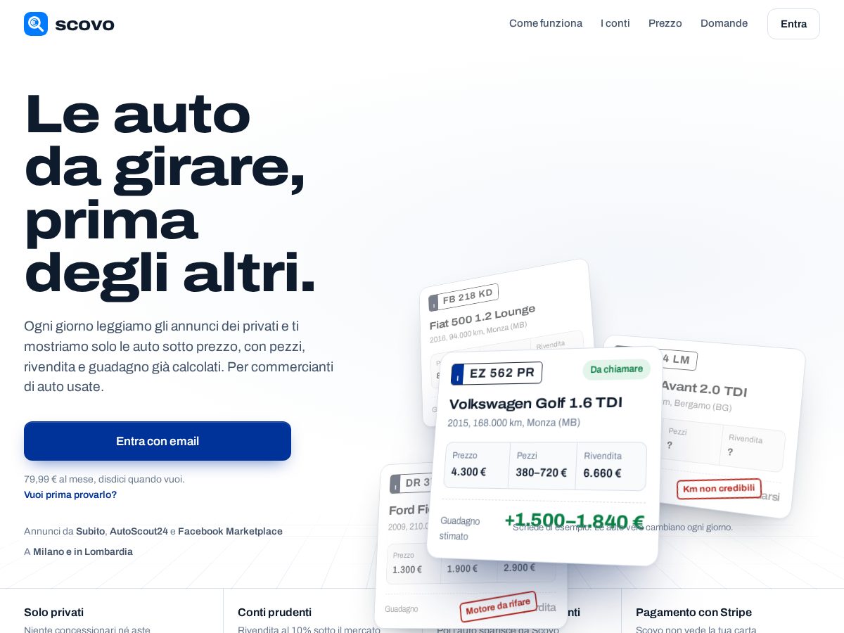Landing-page snapshot of scovo.online