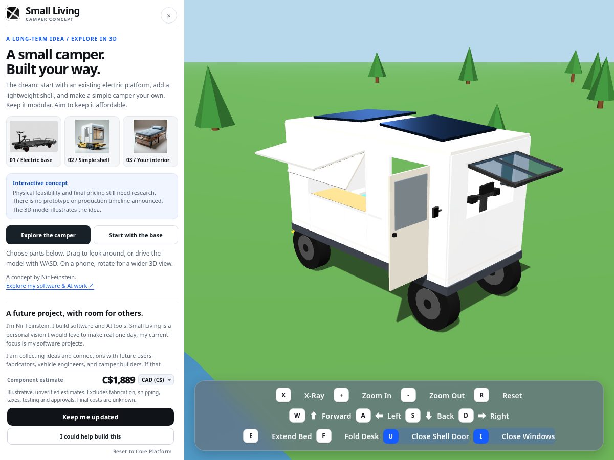 Landing-page snapshot of smallliv.ing