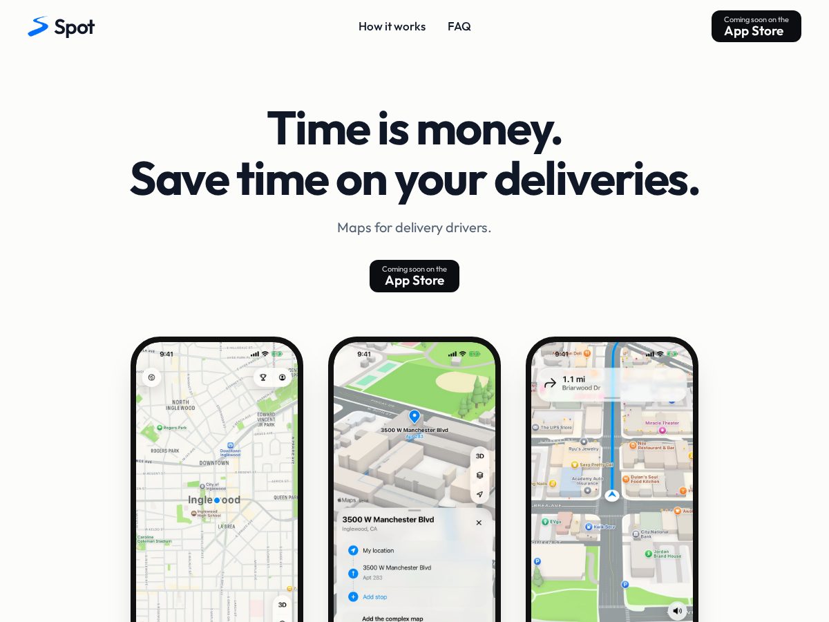 Landing-page snapshot of spotmaps.app