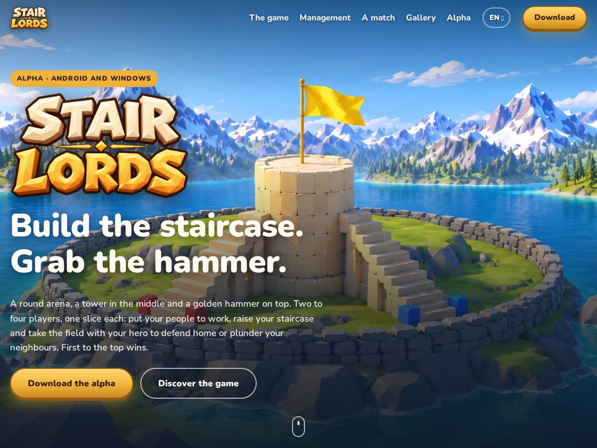 Landing-page snapshot of stairlords.app