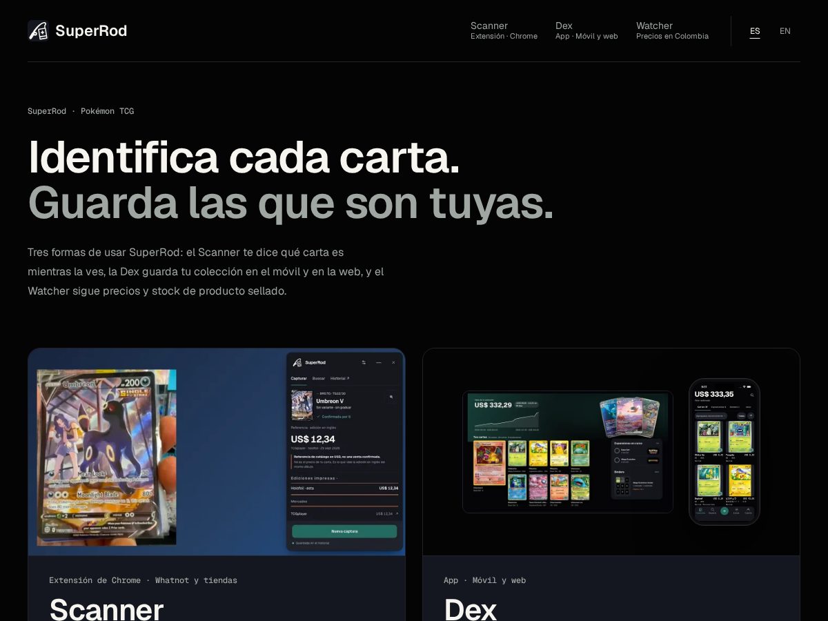 Landing-page snapshot of superrod.app